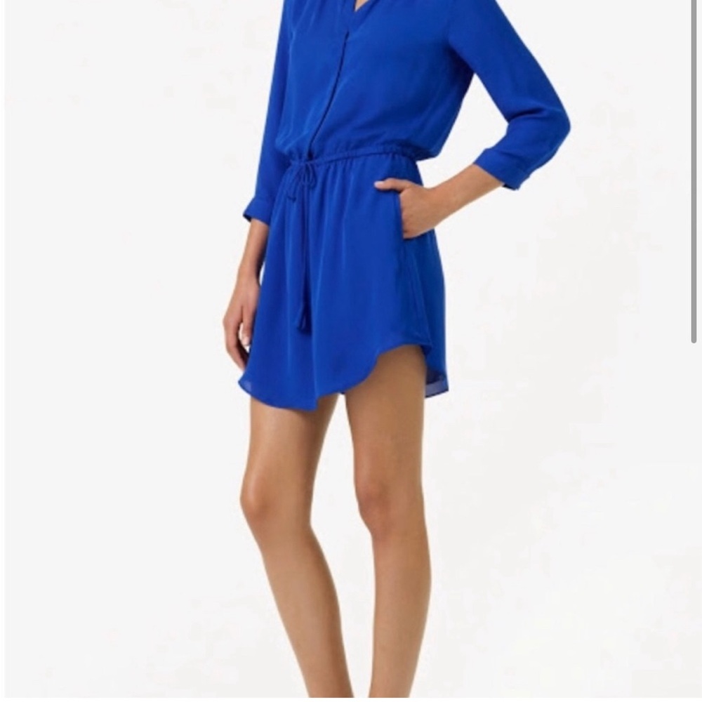 J BABATON blue silk dress